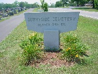 Sunnyside Cemetery sign